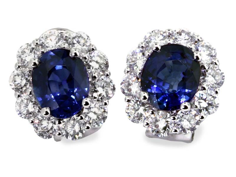 Diamond clip on earrings store